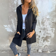 Lilah | Casual Single-Breasted Blazer with Hood