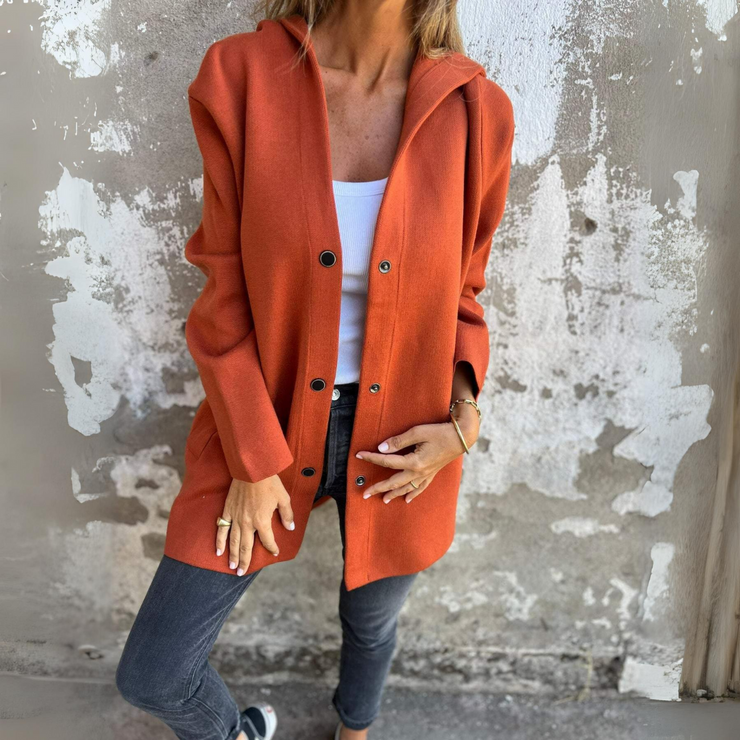 Lilah | Casual Single-Breasted Blazer with Hood