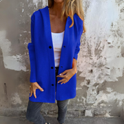 Lilah | Casual Single-Breasted Blazer with Hood