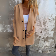 Lilah | Casual Single-Breasted Blazer with Hood